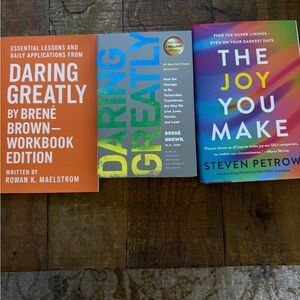 Self-Growth Book Bundle – Brené Brown + Workbook + The Joy You Make – NEW
